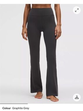 Lululemon Graphite Grey- nulu flare high waisted
